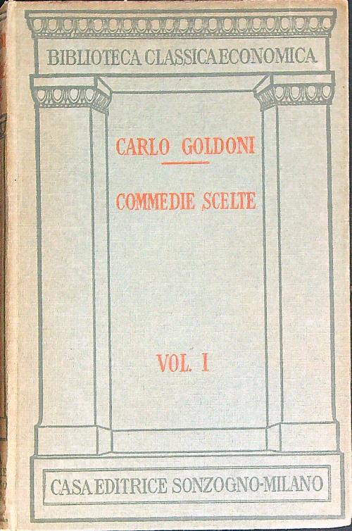Commedie scelte 1 - Carlo Goldoni - copertina