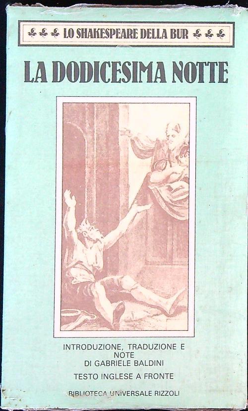 La dodicesima notte  - Shakespeare - copertina