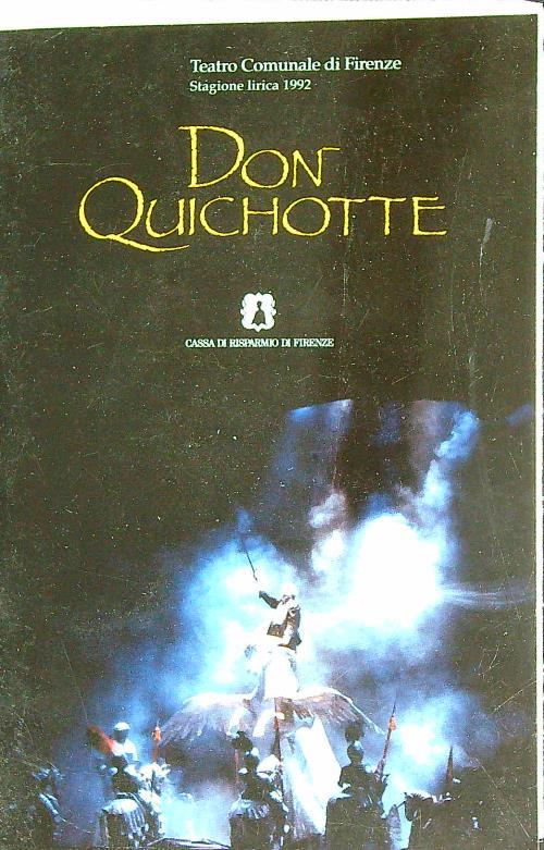 Teatro Comunale di Firenze 1992 Don Quichotte - copertina