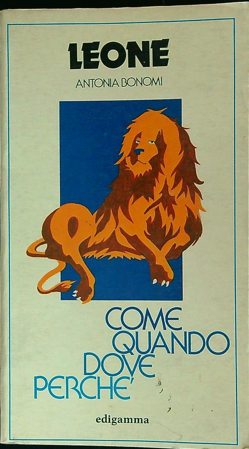 Leone  - Antonia Bonomi - copertina