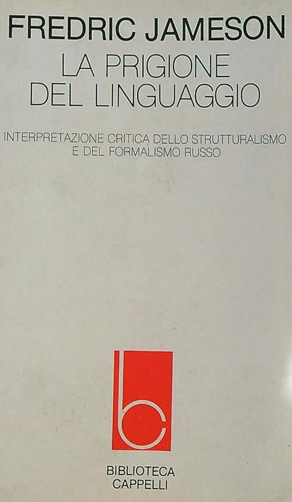 La prigione del linguaggio   - Fredric Jameson - copertina