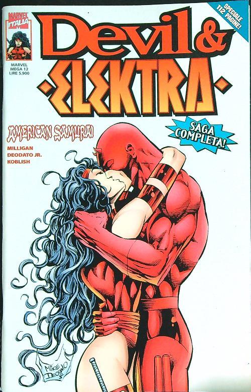 Marvel Mega 12 - Devil & Elektra.  American Samurai  - aa.v. - copertina