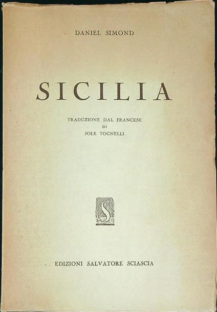 sicilia - Daniel simond - copertina