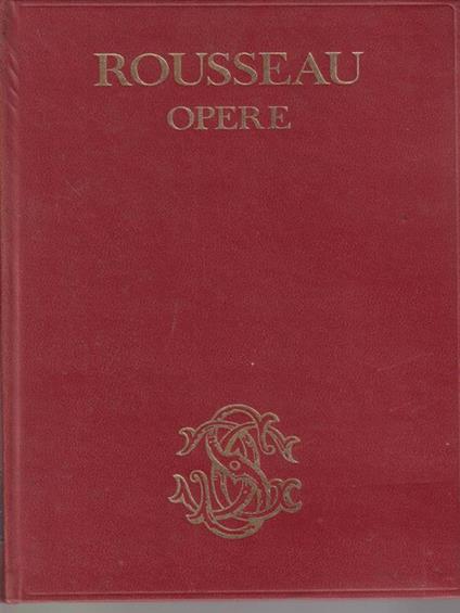 Opere - Jean Jacques Rousseau - copertina