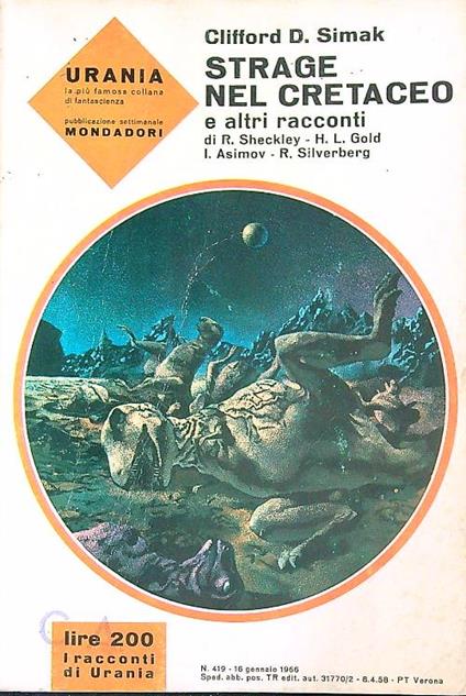 Strage nel cretaceo e altri racconti  - Clifford Simak - copertina