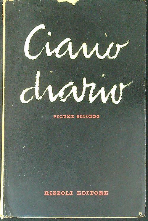 Diario II - Galeazzo Ciano - copertina