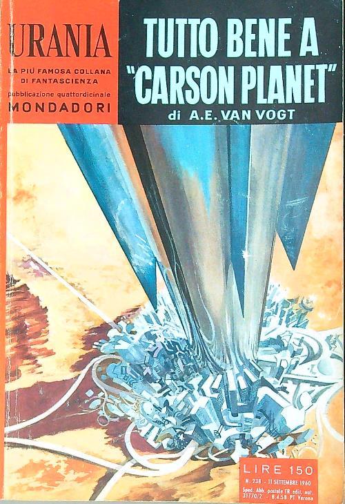 Tutto Bene A Carson Planet  - A.E. Van Vogt - copertina
