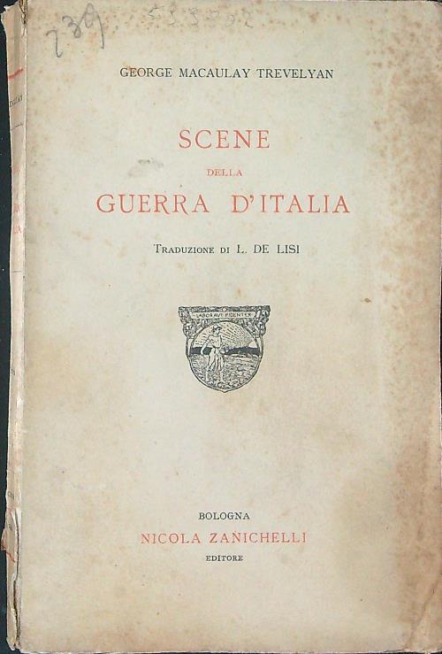 Scene della guerra d'Italia - George Macaulay Trevelyan - copertina