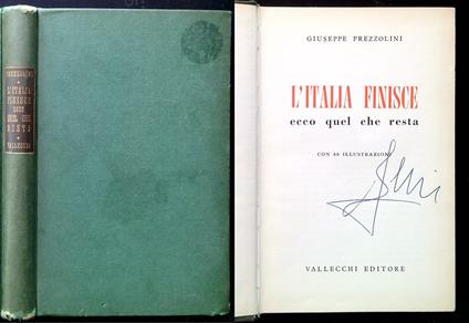 L' Italia finisce - Giuseppe Prezzolini - copertina