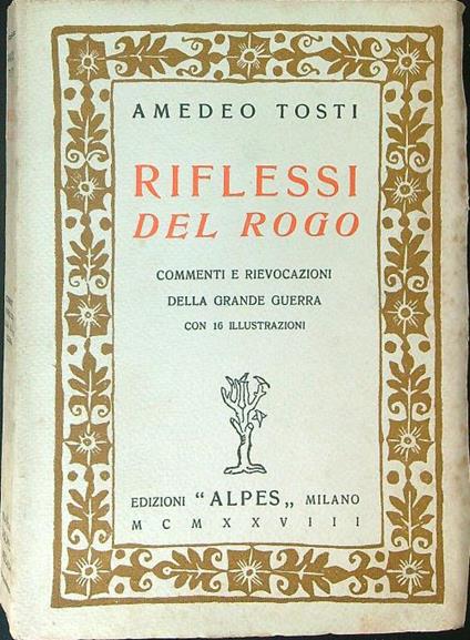 Riflessi del rogo - Amedeo Tosti - copertina