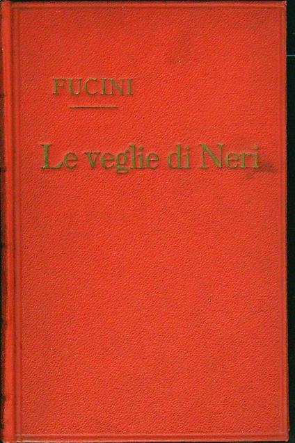 Le veglie di Neri  - Renato Fucini - copertina