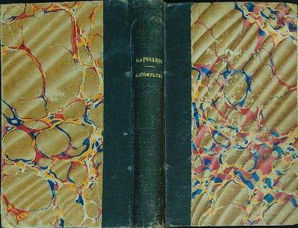 Ricordanze   - Mario Rapisardi - copertina