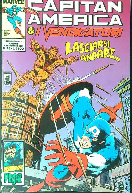 Capitan America & i vendicatori 28 / 5 settembre 1991 - copertina