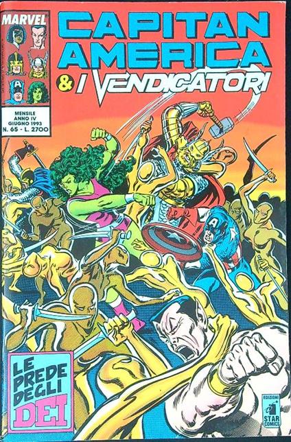 Capitan America & i vendicatori 65 / Giugno 1993 - copertina