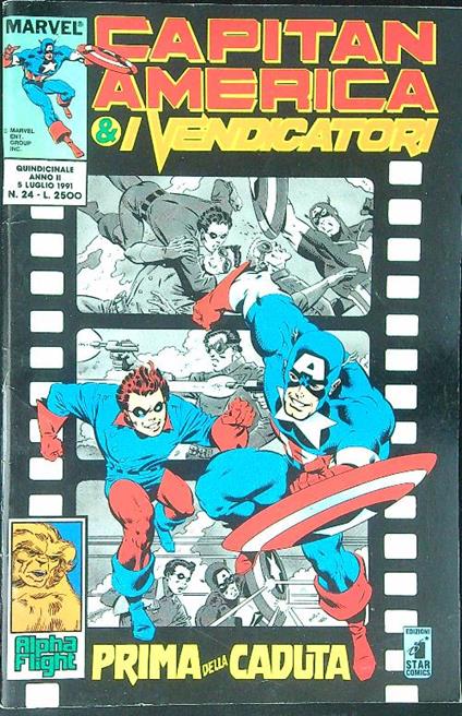 Capitan America & i vendicatori 24 / 5 luglio 1991 - copertina