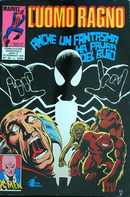 l' Uomo ragno 43/1990 - copertina
