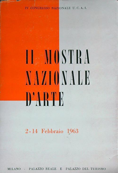 II Mostra  nazionale d'arte 2-14 febbraio 1963 - copertina