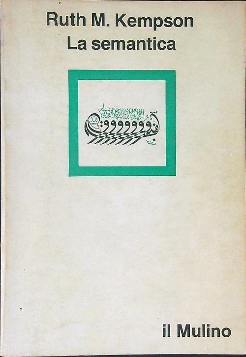 La  semantica - Ruth M. Kempson - copertina