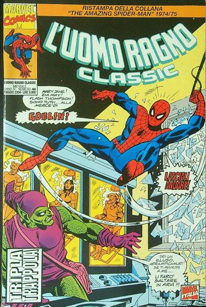 L' Uomo Ragno Classic 40 / Maggio 1994 - copertina