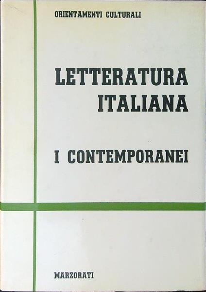 Letteratura Italiana I contemporanei VI - copertina