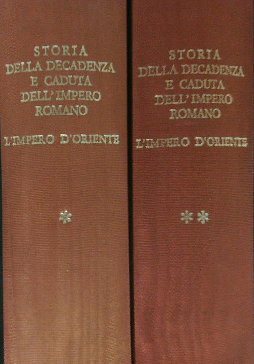 Storia della decadenza e caduta dell'impero Romano L'Impero d'Oriente 2 vv  - Edward Gibbon - copertina