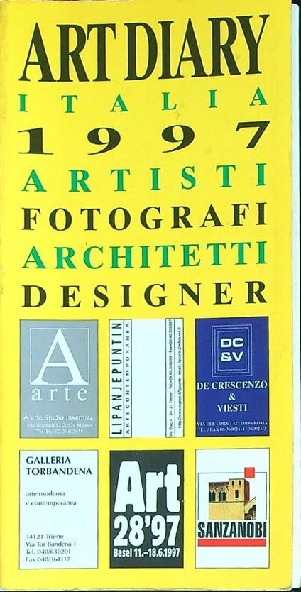 Art Diary Italia 1997 - copertina