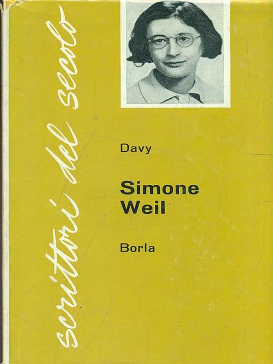 Simone Weil - Davy - copertina