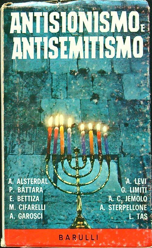 Antisionismo e antisemitismo - copertina