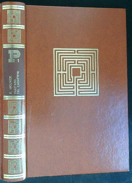 Trattato del carattere - E. Mounier - copertina