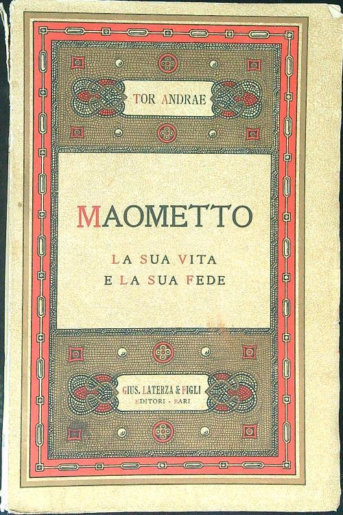 Maometto - Tor Andrae - copertina