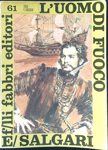 L' uomo di fuoco - E. Salgari - copertina
