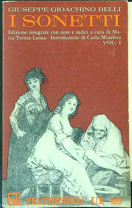 I  sonetti Vol 1 - Giuseppe Gioachino Belli - copertina