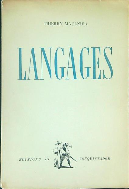 Langages - Thierry Maulnier - copertina