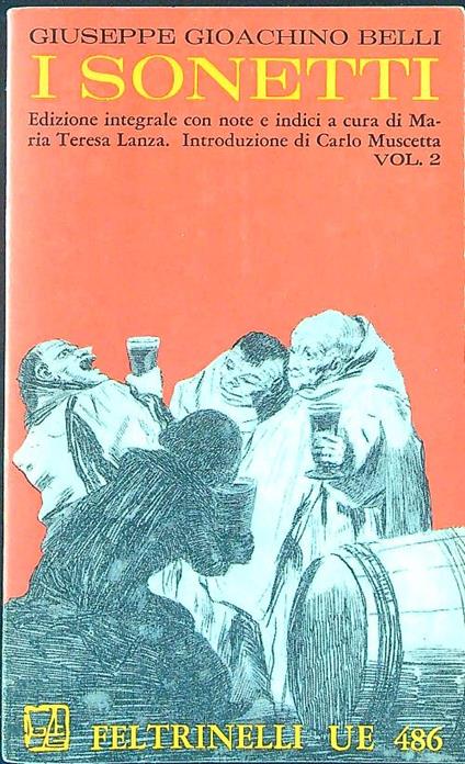 I  sonetti Vol 2 - Giuseppe Gioachino Belli - copertina