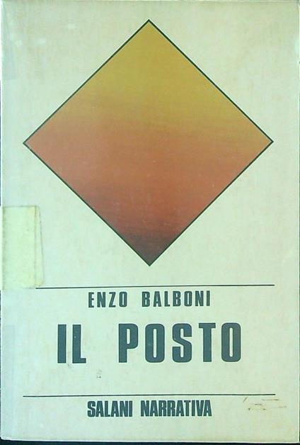 Il posto - Enco Balboni - copertina