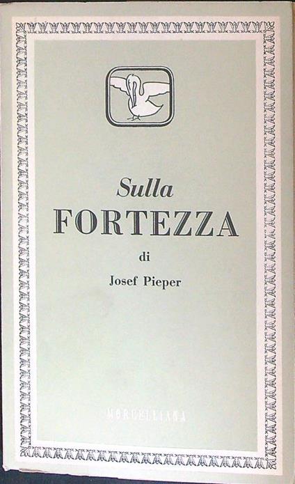 Sulla fortezza - Josef Pieper - copertina