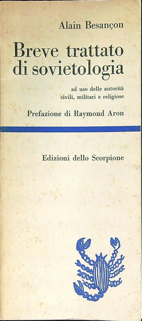 Breve trattato di sovietologia - Alain Besancon - copertina
