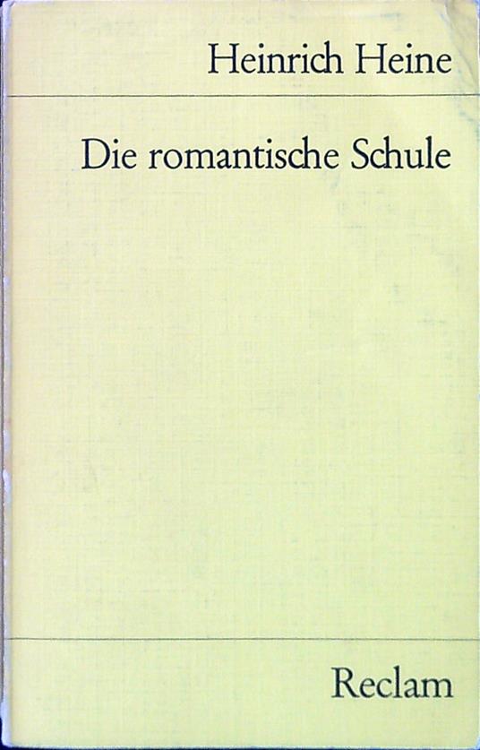 Die romantische Schule - Heinrich Heine - copertina
