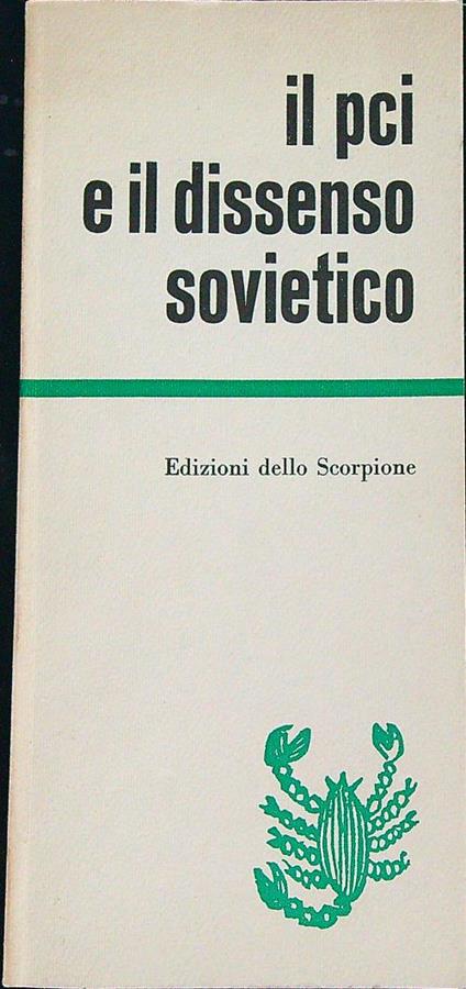 Il PCI e il dissenso sovietico  - copertina