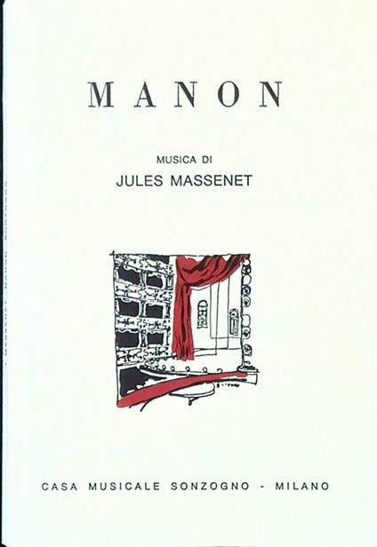 Manon - Jules Massenet - copertina