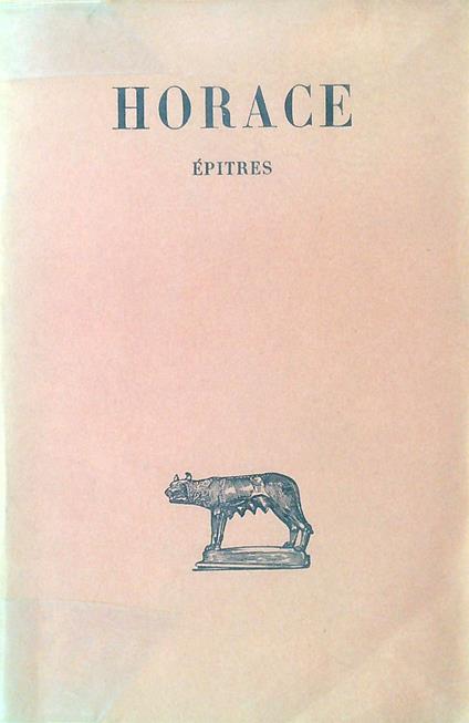 Épîtres - Horace  - copertina