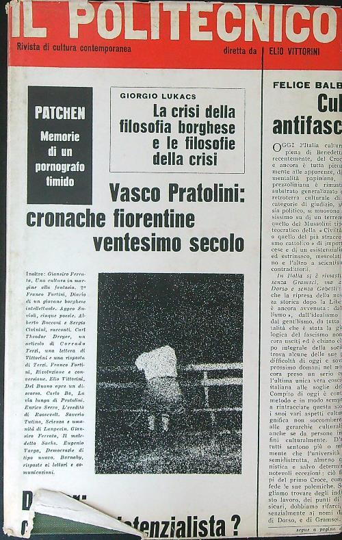 Il  Politecnico - Elio Vittorini - copertina