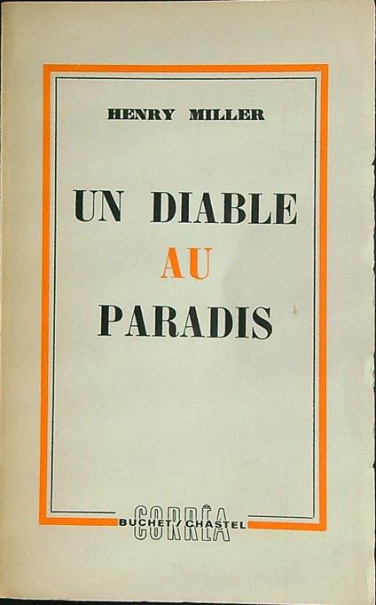 Un diable au paradis   - Henry Miller - copertina