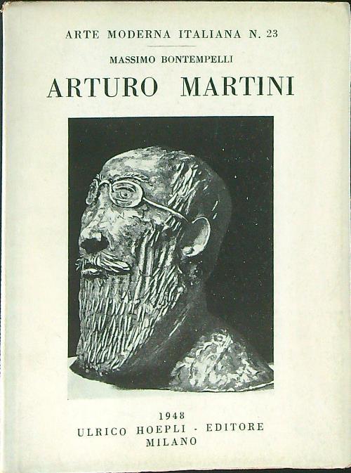 Arturo Martini - Massimo Bontempelli - copertina
