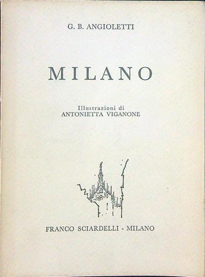 Milano - G. B. Angioletti - copertina