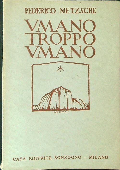 Umano troppo umano - Federico Nietzsche - copertina