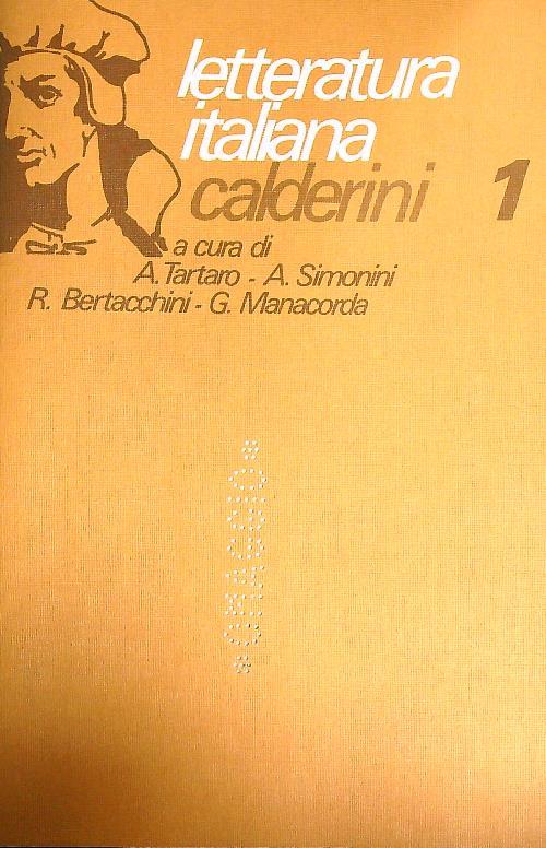 Letteratura Italiana Calderini  1 - copertina