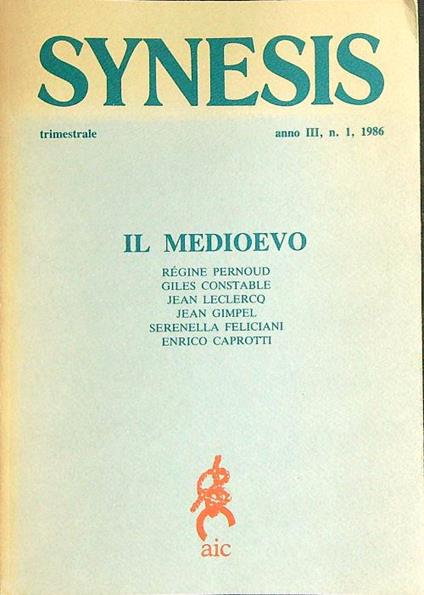 Synesis 1/1986 - copertina