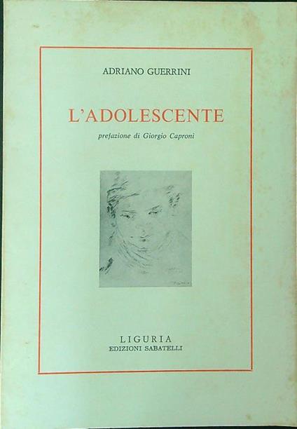 L' adolescente - Adriano Guerrini - copertina