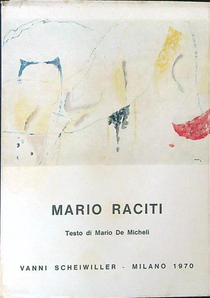 Mario Raciti - Mario De Micheli - copertina
